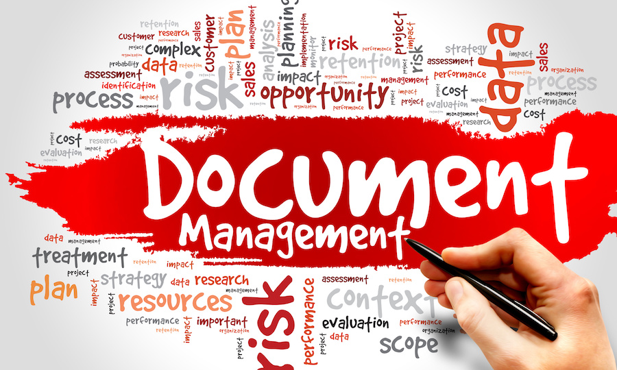 Document Management Word Cloud